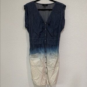 Jessica Simpson 100% Cotton Ombre Midi Dress